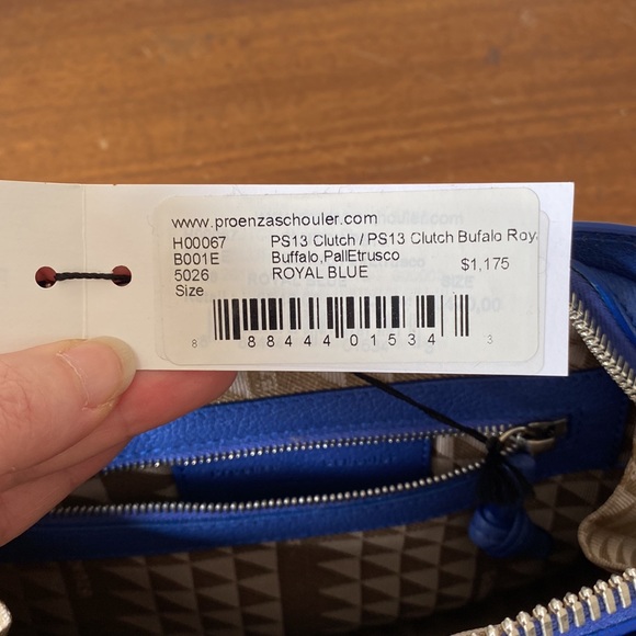 Proenza Schouler blue clutch handbag - Picture 9 of 11